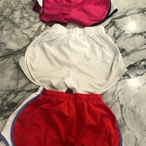 Three pairs of Nike shorts